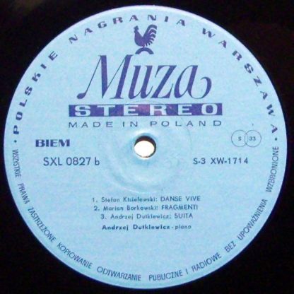 Polskie Nagrania Muza XL 0827 - Andrzej Dutkiewicz Plays Contemp - Image 3