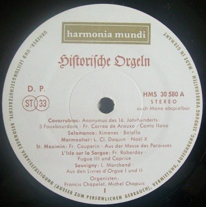 Deutsche Harmonia Mundi HMS 30 580 - Königin Der Instrumente - Image 3
