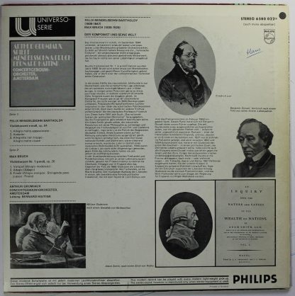 Philips 6580 022 - Arthur Grumiaux Spielt Mendelssohn & Bruch - Image 2