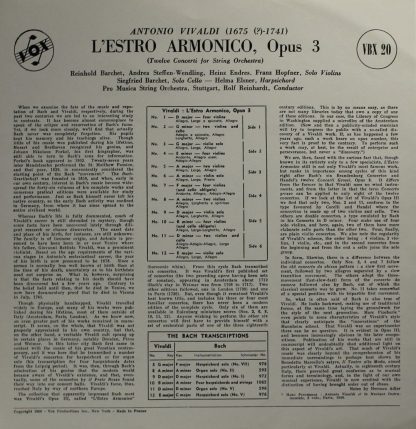 VOX (6) VBX 20 - L'Estro Armonico Opus 3 - Image 2