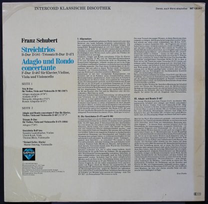 Saphir INT 120.911 - Franz Schubert: String Trios - Image 2
