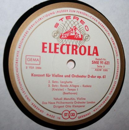 EMI  - Beethoven Violinkonzert D-dur - Image 4