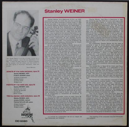 Duchesne DD6080 - Compositions De Stanley Weiner - Image 2