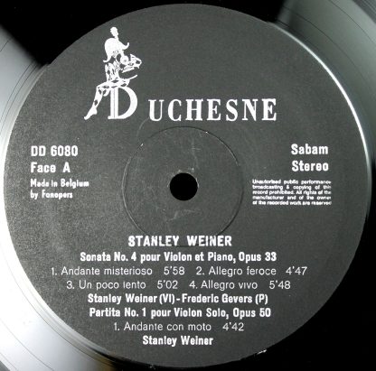 Duchesne DD6080 - Compositions De Stanley Weiner - Image 3