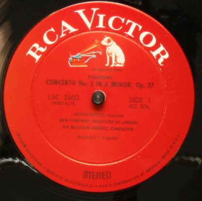 RCA Victor Red Seal LSC-2603 - Scottish Fantasy · Concerto No. 5 - Image 3