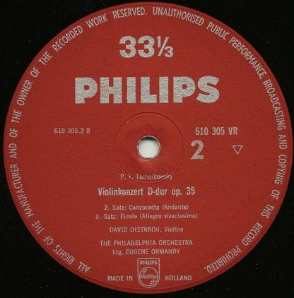 Philips 610305 VR - Violinkonzert - Image 4