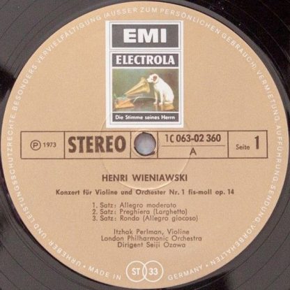 EMI Electrola 1C 063-02 360 - Konzert Für Violine Und Orchester - Image 3