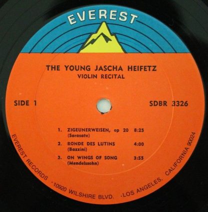 Everest 3326 - The Young Jascha Heifetz Violin Recital - Image 3