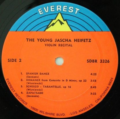 Everest 3326 - The Young Jascha Heifetz Violin Recital - Image 4