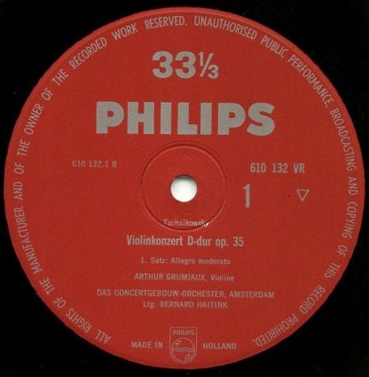 Philips 610 132 - Violinkonzert - Image 3