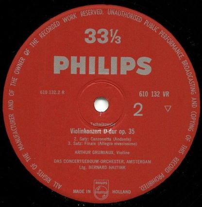 Philips 610 132 - Violinkonzert - Image 4