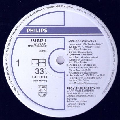 Philips 824 542-1 - Ode Aan Amadeus - Image 3