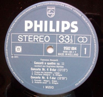 Philips 9502 004 - Concerti A Quattro Op.11 - Image 3