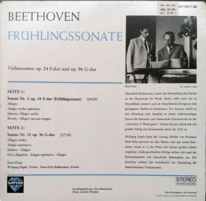 Saphir 25 709-7 SB - Beethoven Frühlings Sonate - Image 2