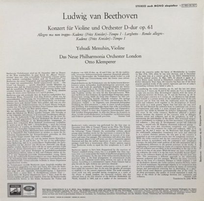 Die Stimme Seines Herrn 1 C 063-00307 - Beethoven Violinkonzert - Image 2