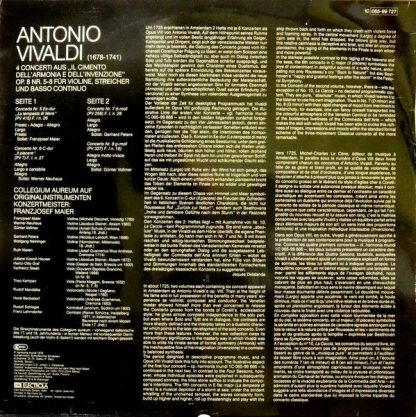 Deutsche Harmonia Mundi 1C 065-99 727 - "Il Cimento Dell'Armonia - Image 2