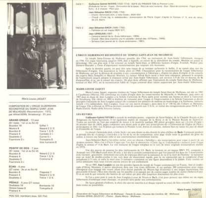 Not On Label Association pour la Reconstitution de l'Orgue Silb - Image 2