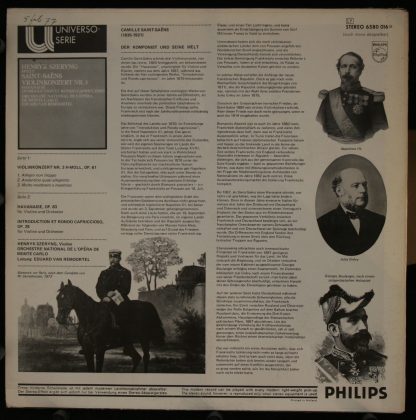 Philips 6580 016 - Violinkonzert Nr. 3 / Havanaise / Introductio - Image 2