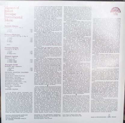 Supraphon 1 10 1890 - Masters Of Italian Baroque Instrumental Mu - Image 2