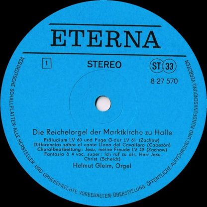 Eterna 8 27 570 - Die Reichelorgel Der Marktkirche Zu Halle - He - Image 3