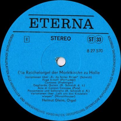 Eterna 8 27 570 - Die Reichelorgel Der Marktkirche Zu Halle - He - Image 4