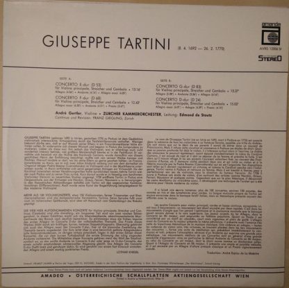 Amadeo AVRS 12006 St - Concerto E-dur (D 53) / Concerto G-dur (D - Image 2