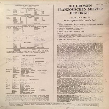 Concert Hall SMS-2468 - Die Grossen Französischen Meister Der Or - Image 2