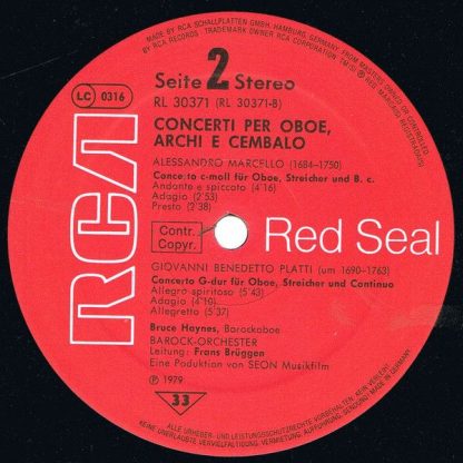 RCA Red Seal RL 30371 - Concerti Per Oboe, Archi E Cembalo - Image 4