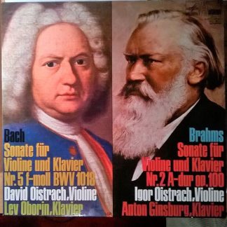 Eurodisc 78 431 ZK - Bach: Sonate Für Violine Und Klavier - Brah
