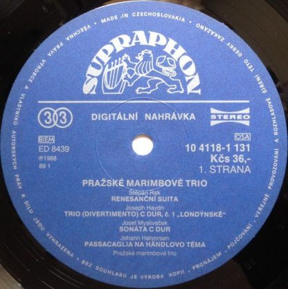 Supraphon 10 4118-1 131 - Prague Marimba Trio - Image 3