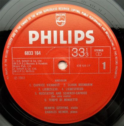 Philips 6833 164 - Henryk Szeryng Plays Fritz Kreisler - Image 3