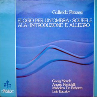 Italia ITL 70014 - Elogio Per Un'Ombra - Souffle - Ala - Introdu
