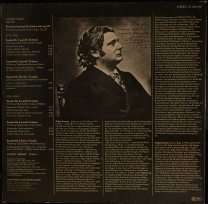 Eurodisc 27 264 MK - Die 6 Sonaten Für Violine Solo = The Six So - Image 2
