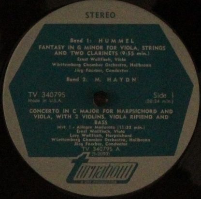 Turnabout TV 34079 S - Concerto For Viola And Harpsichord / Fant - Image 4