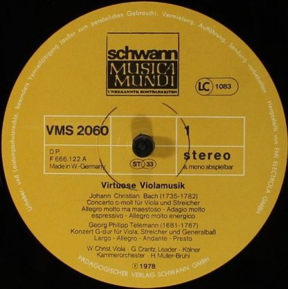 Schwann Musica Mundi VMS 2060 - Virtuose Violamusik - Image 4