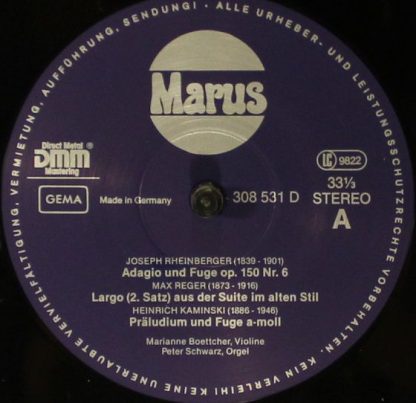 Marus (2) 308 531 - Violine Und Orgel / Originalkompositionen Au - Image 3