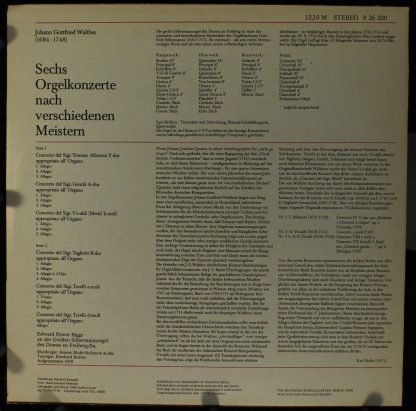 Eterna 8 26 200 - Sechs Orgelkonzerte Nach Verschiedenen Meister - Image 2