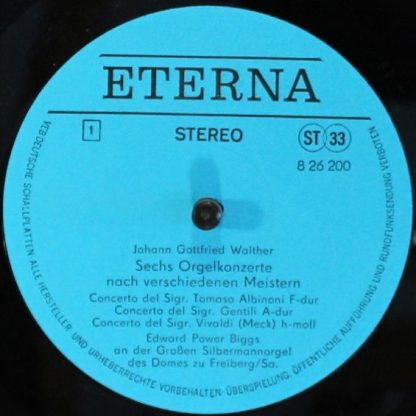 Eterna 8 26 200 - Sechs Orgelkonzerte Nach Verschiedenen Meister - Image 3