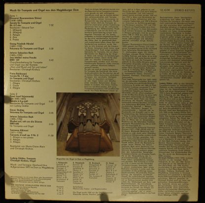 Eterna 8 27 215 - Musik Für Trompete Und Orgel Aus Dem Magdeburg - Image 2