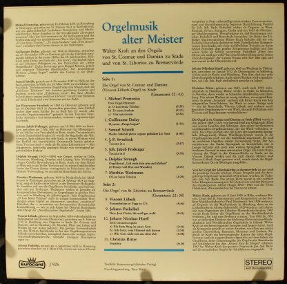 Eurocord J 925 - Orgelmusik Alter Meister - Image 2