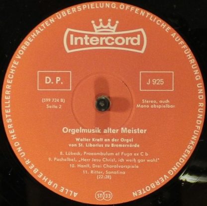 Eurocord J 925 - Orgelmusik Alter Meister - Image 4