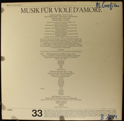 Orbis 92 677 - Musik Für Viola D'Amore - Image 2
