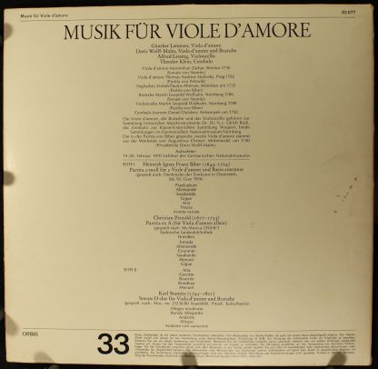 Orbis 92 677 - Musik Für Viola D'Amore - Image 2