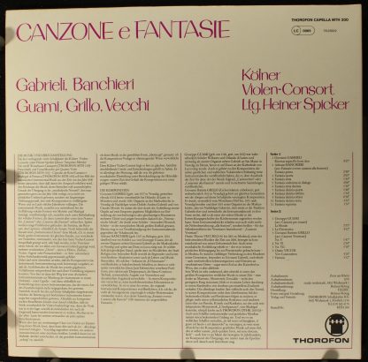 Thorofon Capella MTH 200 - Canzone E Fantasie - Image 2