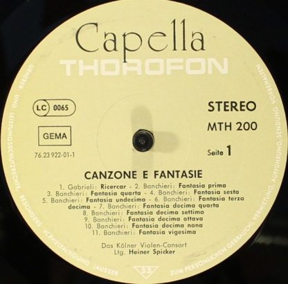 Thorofon Capella MTH 200 - Canzone E Fantasie - Image 5
