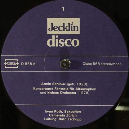 Jecklin-Disco 568 - Saxophonmusik von Schweizer Komponisten - Image 3