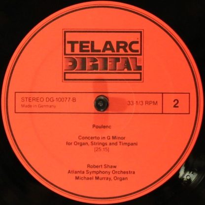 Telarc DG-10077 - Gloria and Concerto in G Minor - Image 3