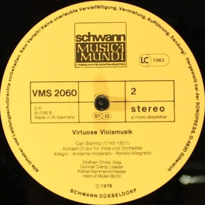 Schwann Musica Mundi VMS 2060 - Virtuose Violamusik - Image 4