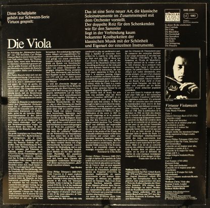 Schwann Musica Mundi VMS 2060 - Virtuose Violamusik - Image 2