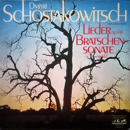 Eurodisc 34 869 9 - Seine Letzten Werke: Lieder Op.146 - Bratsch